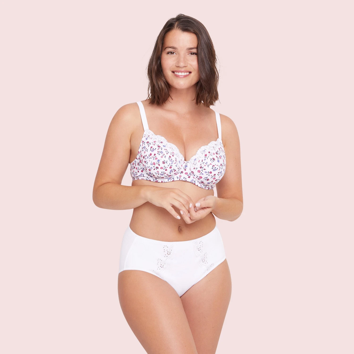 Soutien-gorge Emboîtant Avec Armatures Blanc Emily Coton 4 Soutien-gorge Emboîtant Avec Armatures Blanc Emily Coton – Image 4